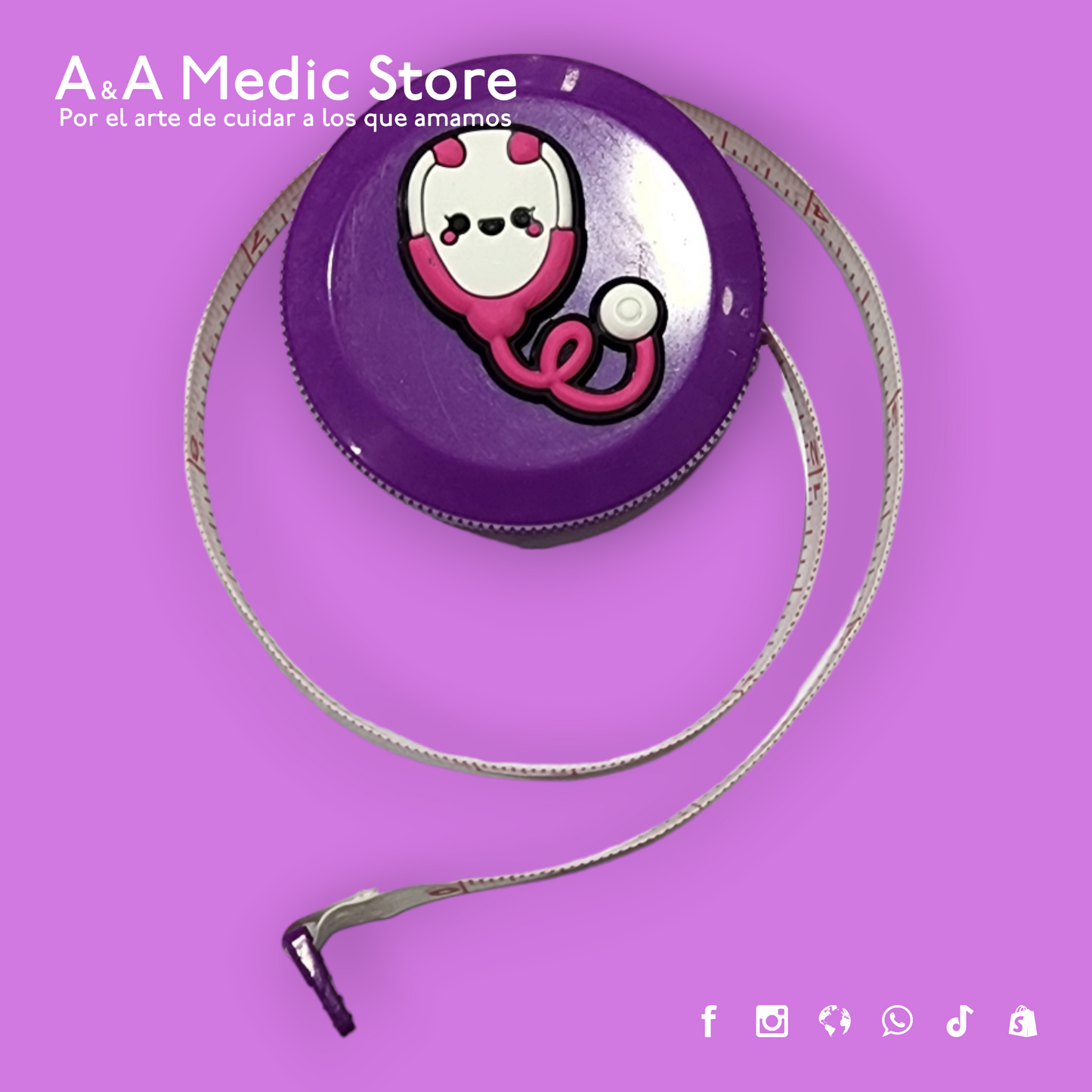Cinta Métrica | 1.5 m | Diseños y Colores Variados | Para Personal de Salud
