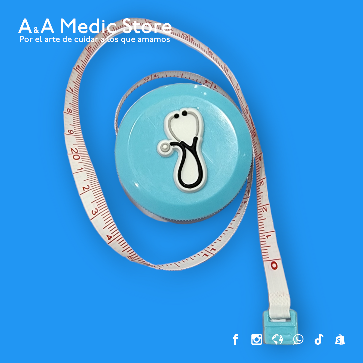 Cinta Métrica | 1.5 m | Diseños y Colores Variados | Para Personal de Salud
