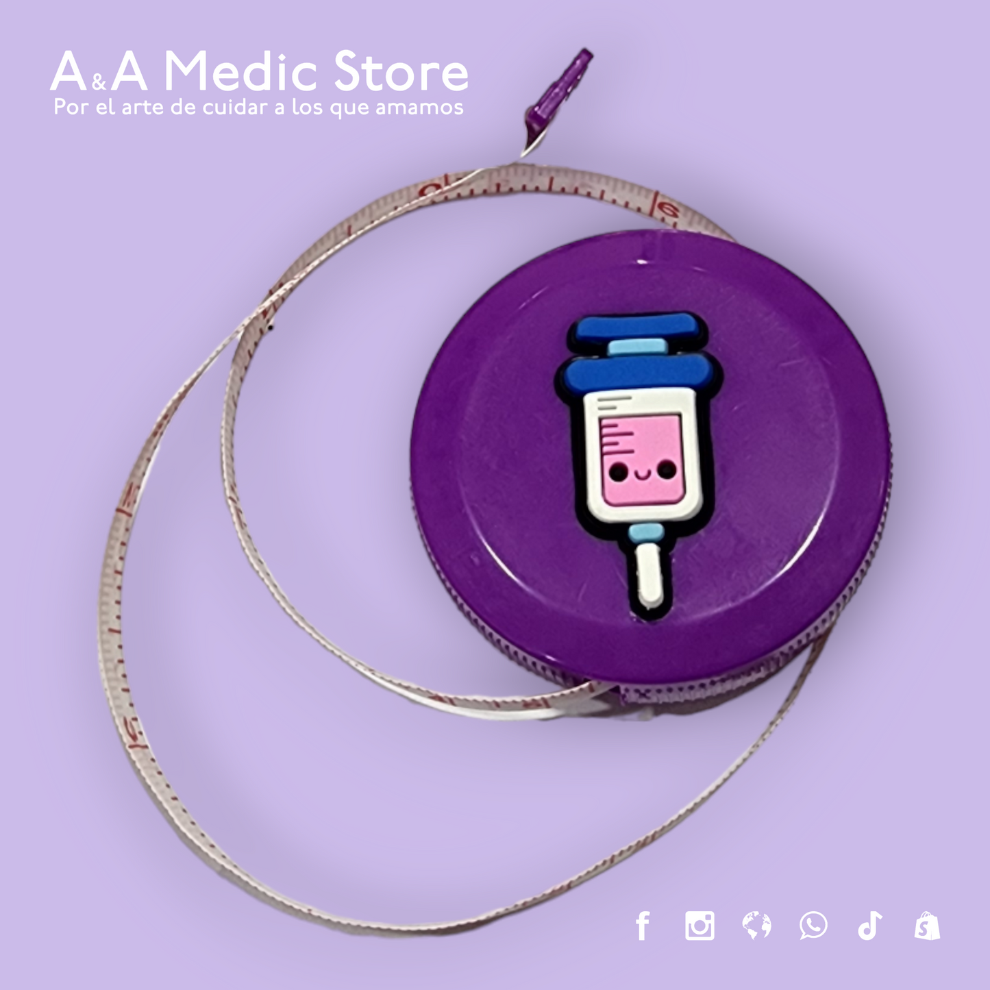 Cinta Métrica | 1.5 m | Diseños y Colores Variados | Para Personal de Salud