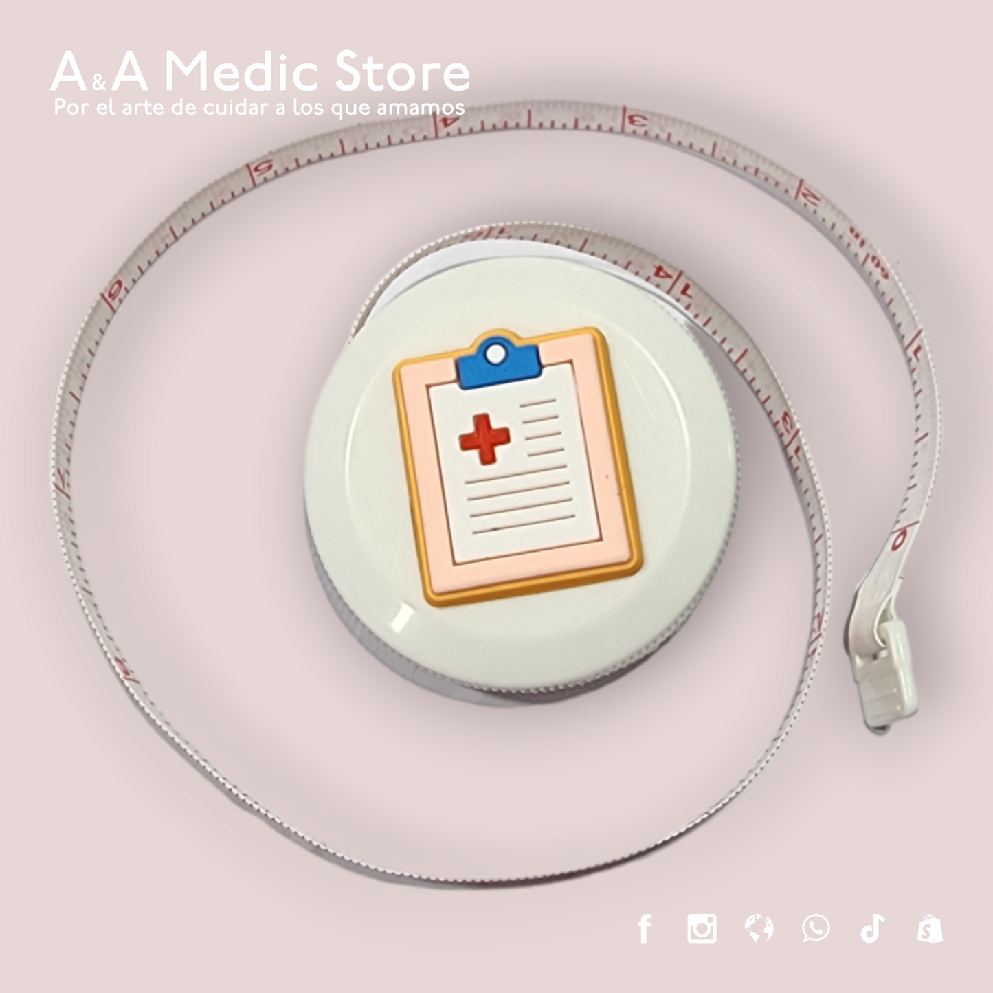 Cinta Métrica | 1.5 m | Diseños y Colores Variados | Para Personal de Salud