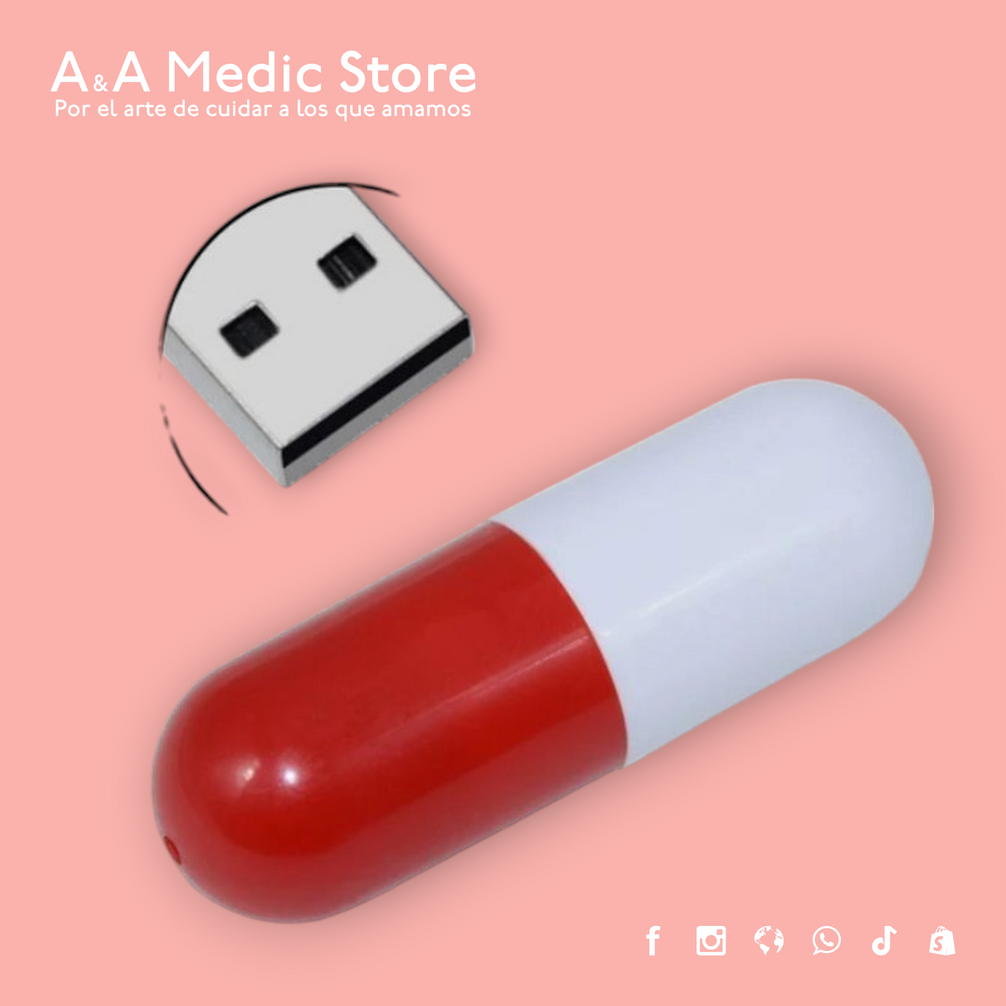 USB 32GB con Diseño | Variedad de Diseños | Para Personal de Salud