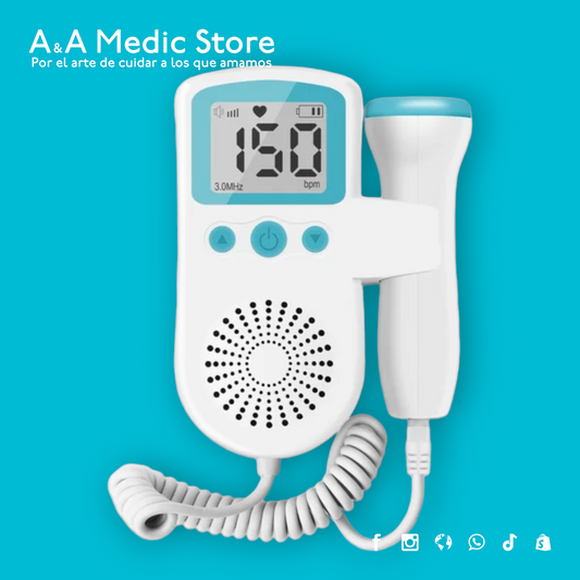 Doppler Fetal | Ultrasonido Portátil | Monitor Electrónico para Bebés