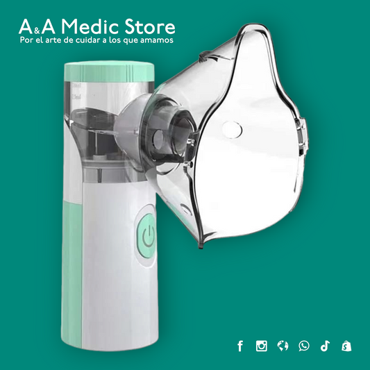 Nebulizador Portátil | Recargable USB | Incluye Mascarilla Adulto e Infantil