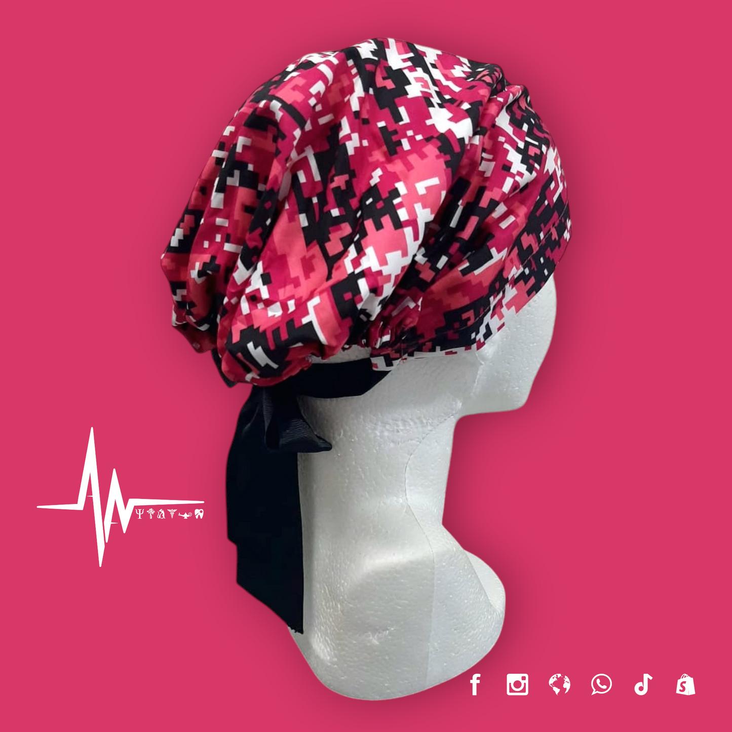 Gorro Quirúrgico Dama | Cofia con Listón para Cabello Largo