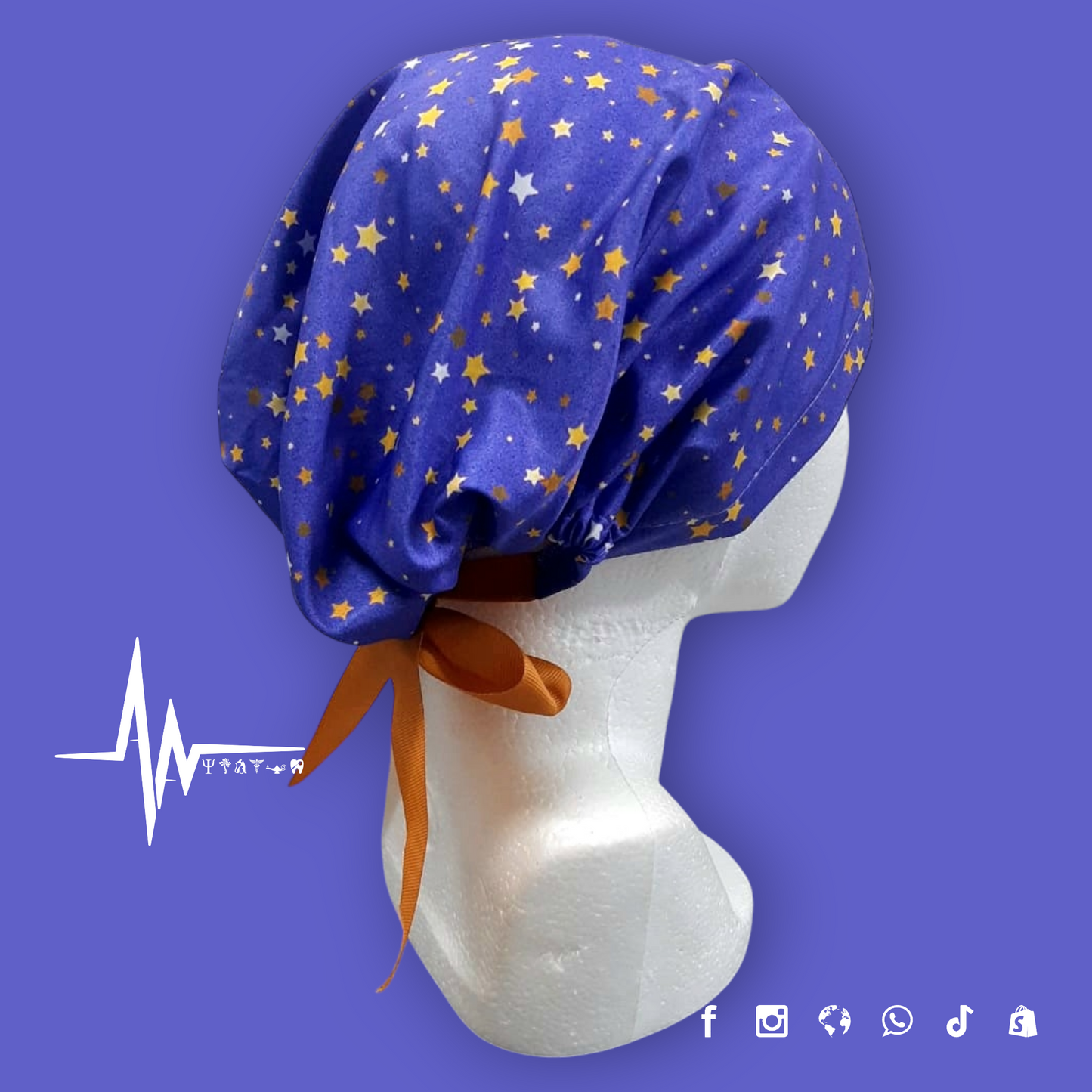 Gorro Quirúrgico Dama | Cofia con Listón para Cabello Largo