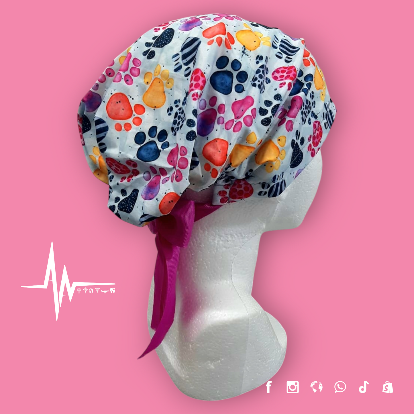 Gorro Quirúrgico Dama | Cofia con Listón para Cabello Largo
