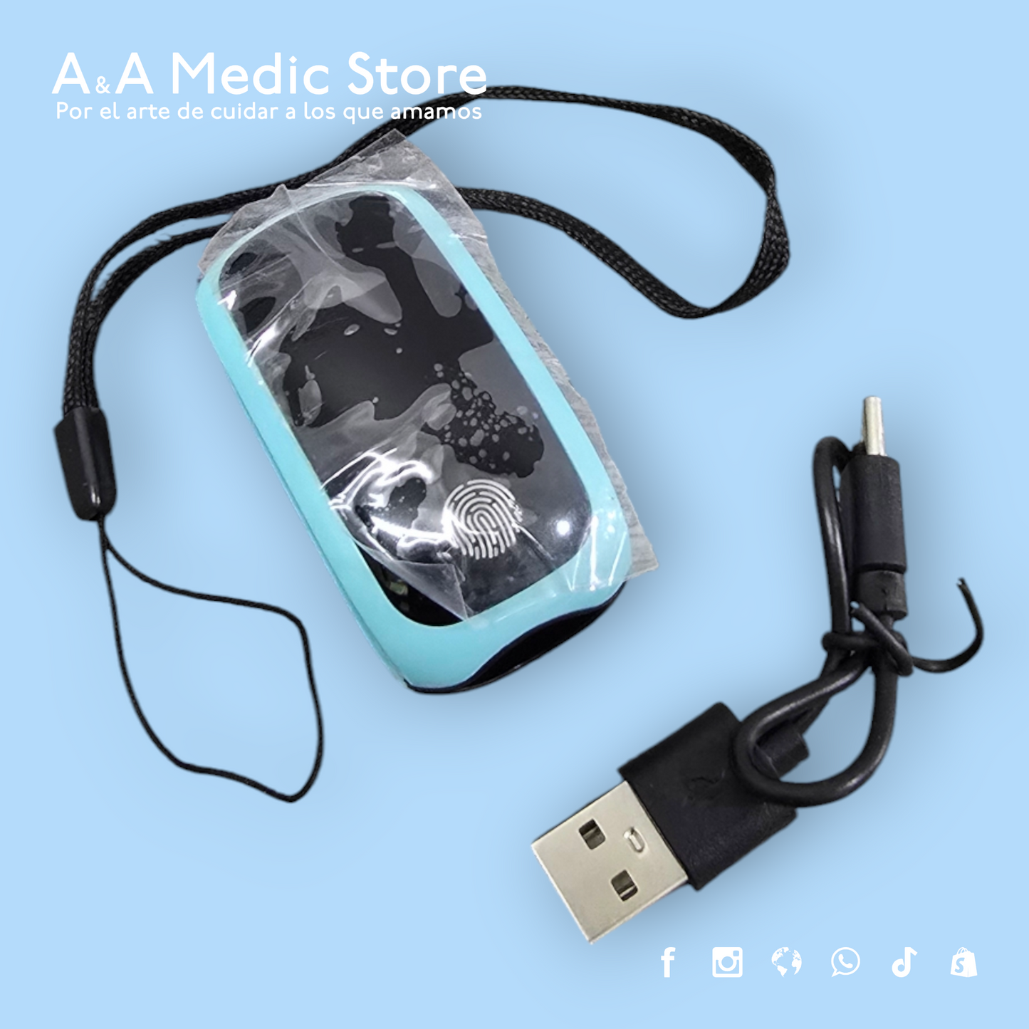 Oxímetro Recargable con Monitor de Presión Arterial | Carga USB