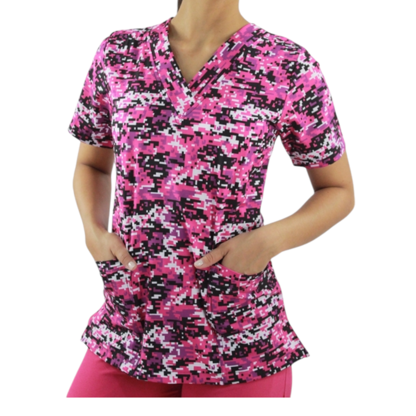 Filipina Estampada para Enfermería - Dama | Tela Antifluidos