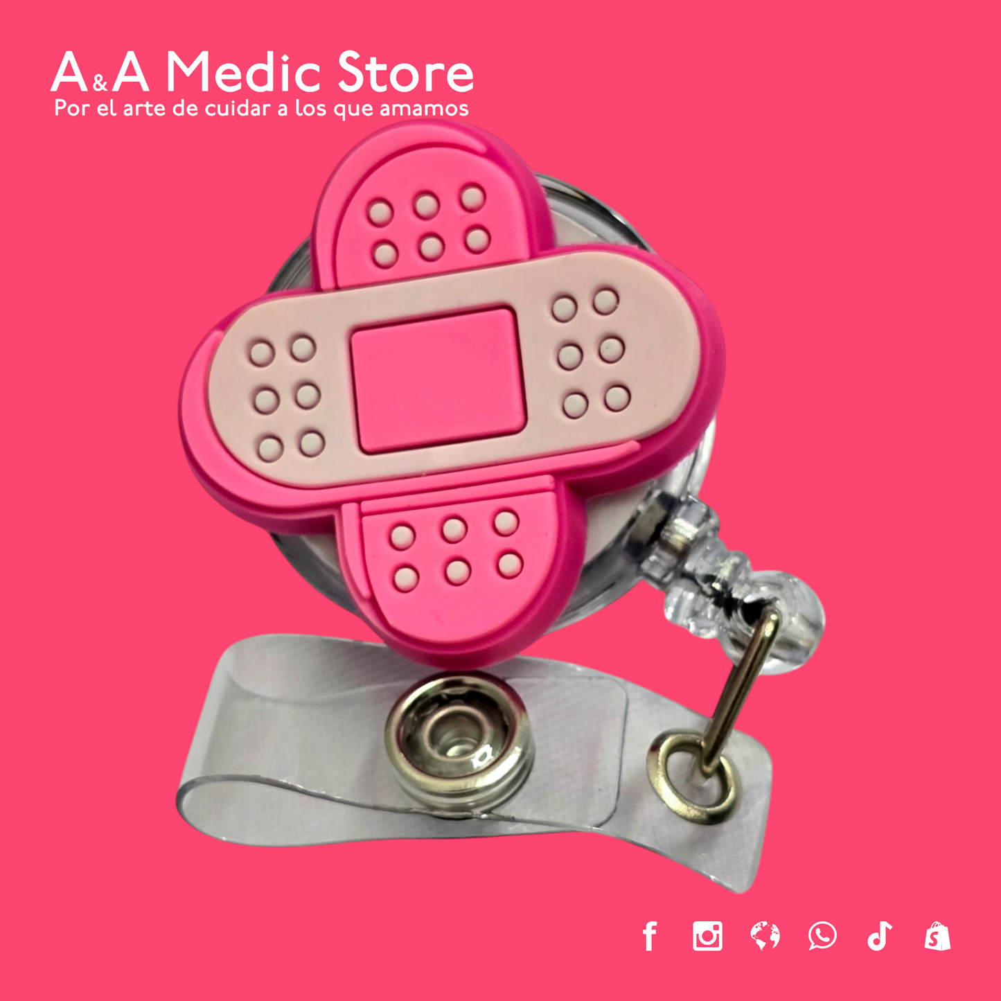 Yoyo Porta Credencial | Retráctil | Diseños Variados | Para Personal de Salud
