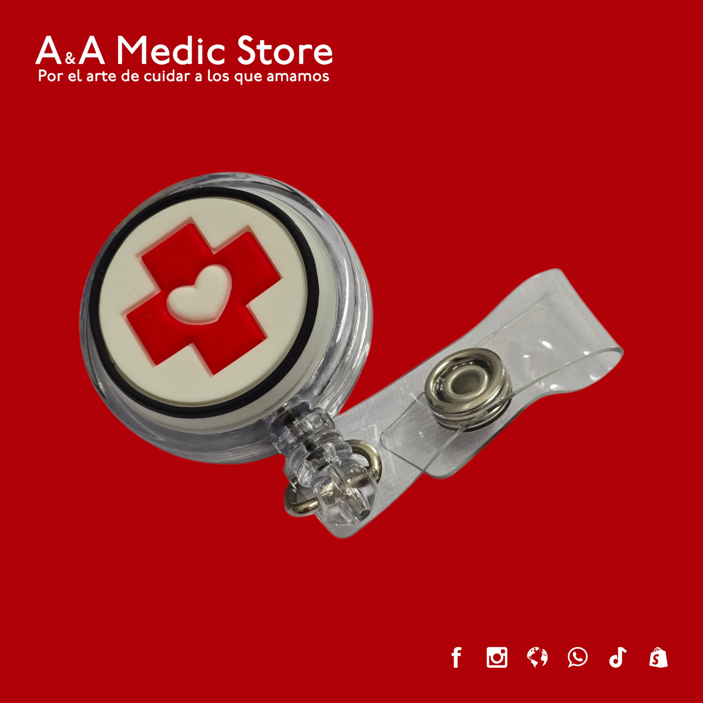 Yoyo Porta Credencial | Retráctil | Diseños Variados | Para Personal de Salud