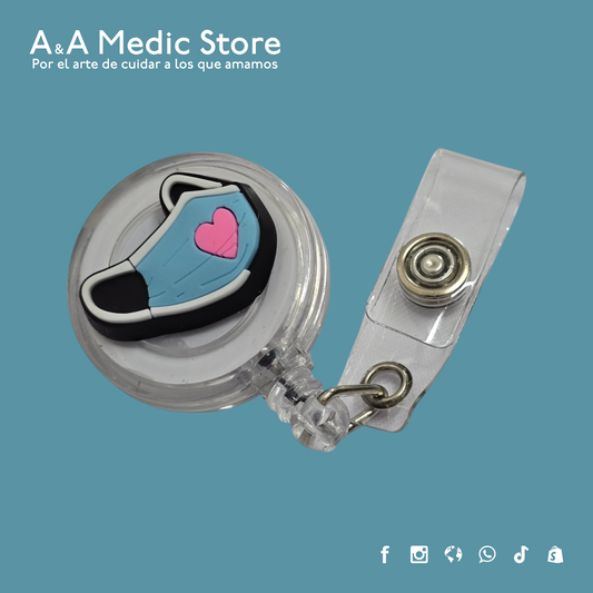 Yoyo Porta Credencial | Retráctil | Diseños Variados | Para Personal de Salud