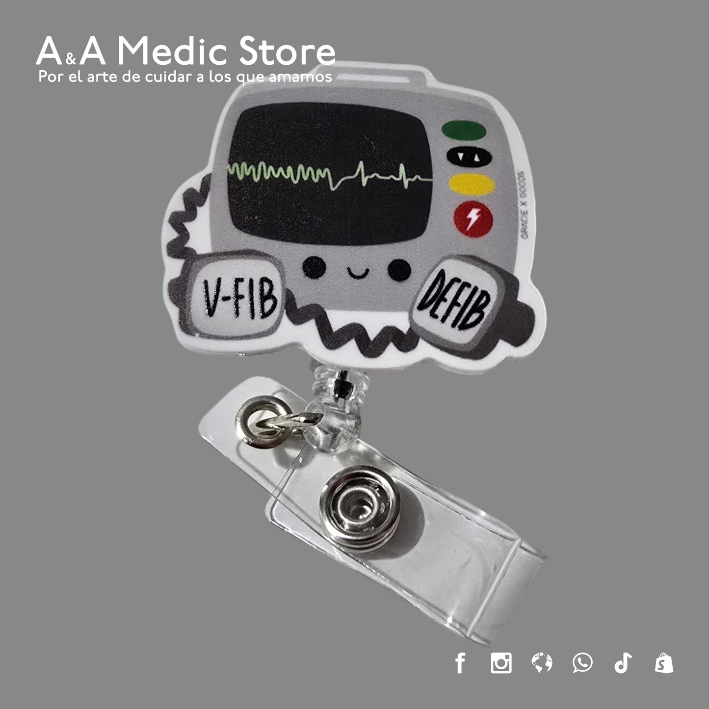 Yoyo Porta Credencial de Acrílico | Retráctil | Diseños Variados