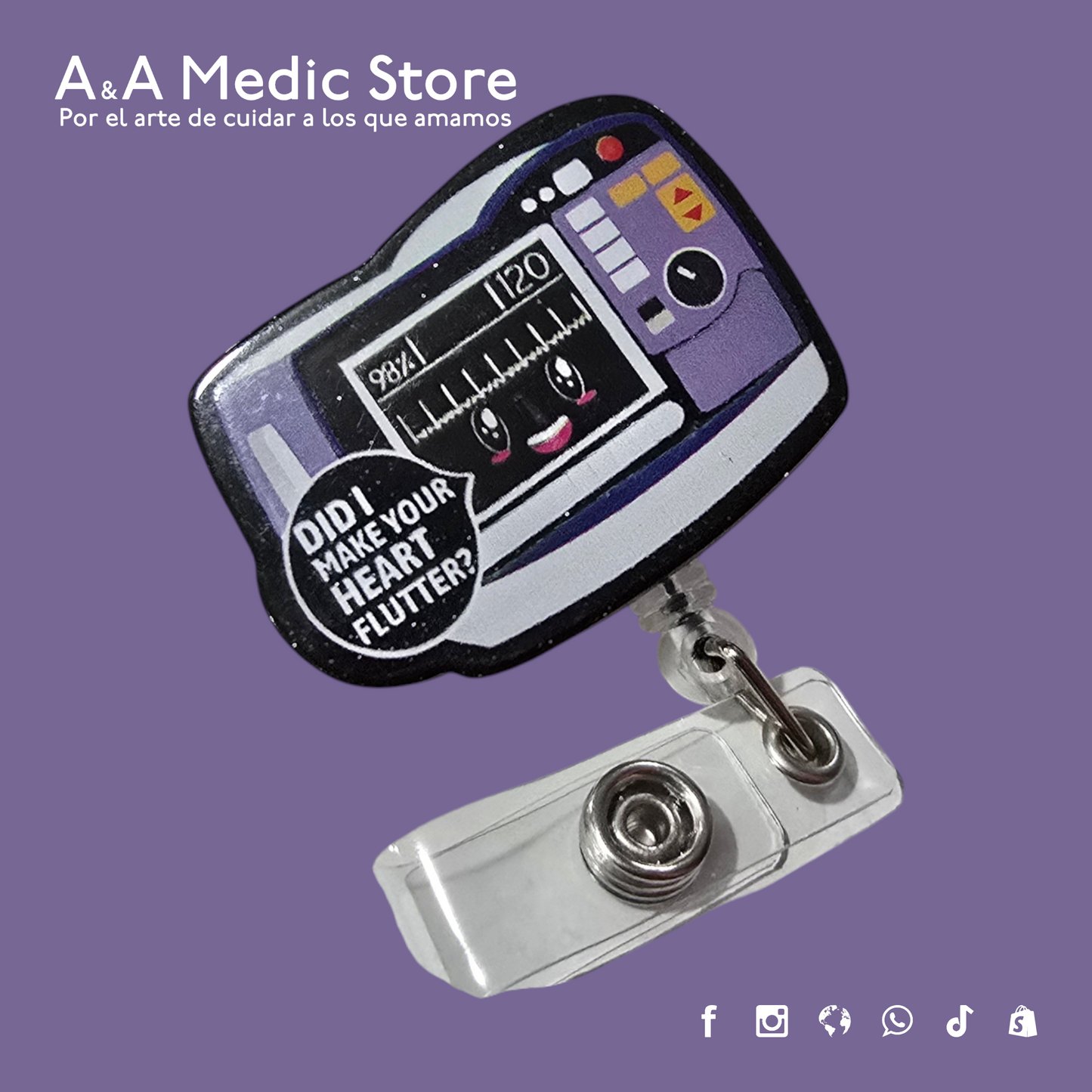 Yoyo Porta Credencial de Acrílico | Retráctil | Diseños Variados