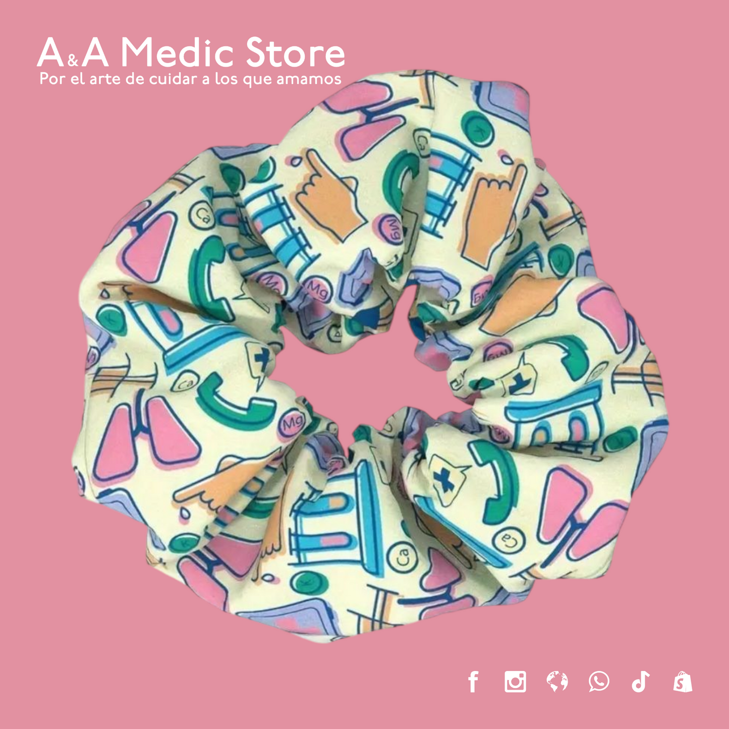 Scrunchies para Personal de Salud | Diseños Variados