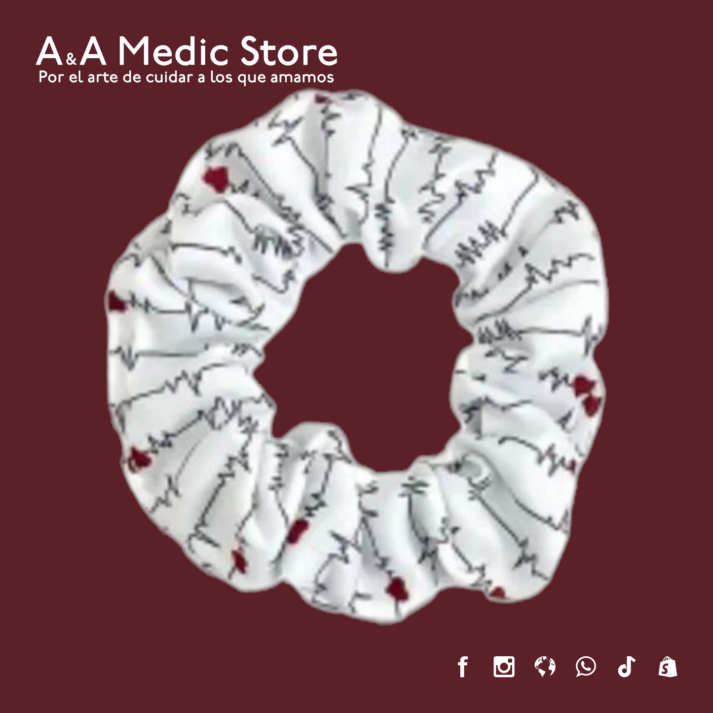 Scrunchies para Personal de Salud | Diseños Variados