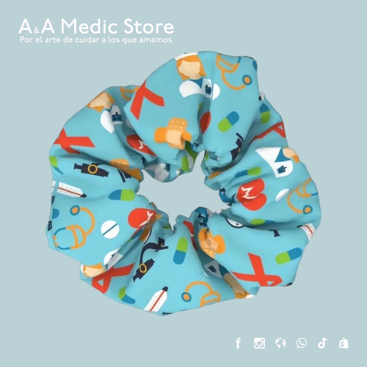 Scrunchies para Personal de Salud | Diseños Variados