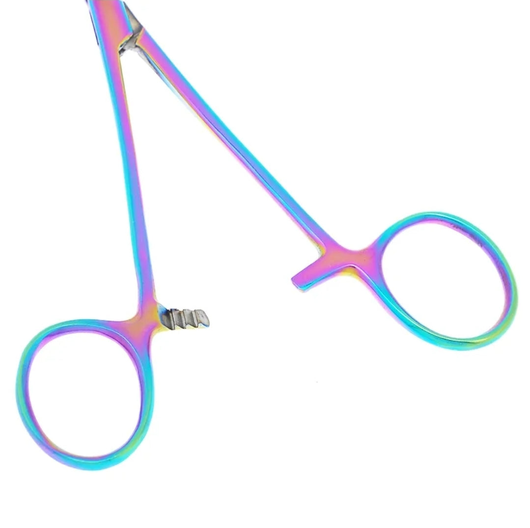 Juego de Pinzas Kelly Recta y Curva | Acero Inoxidable | 14cm