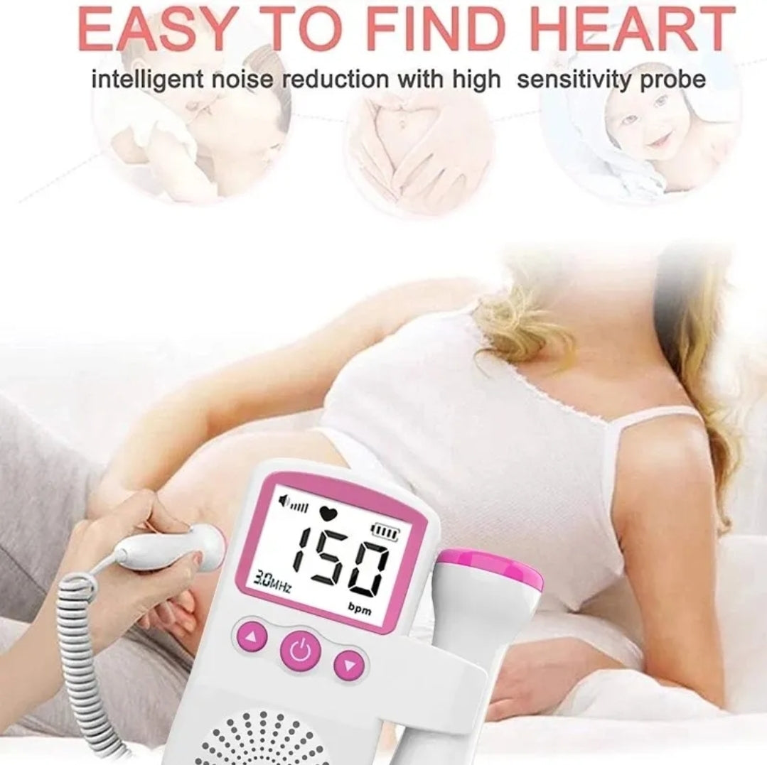 Doppler Fetal | Ultrasonido Portátil | Monitor Electrónico para Bebés