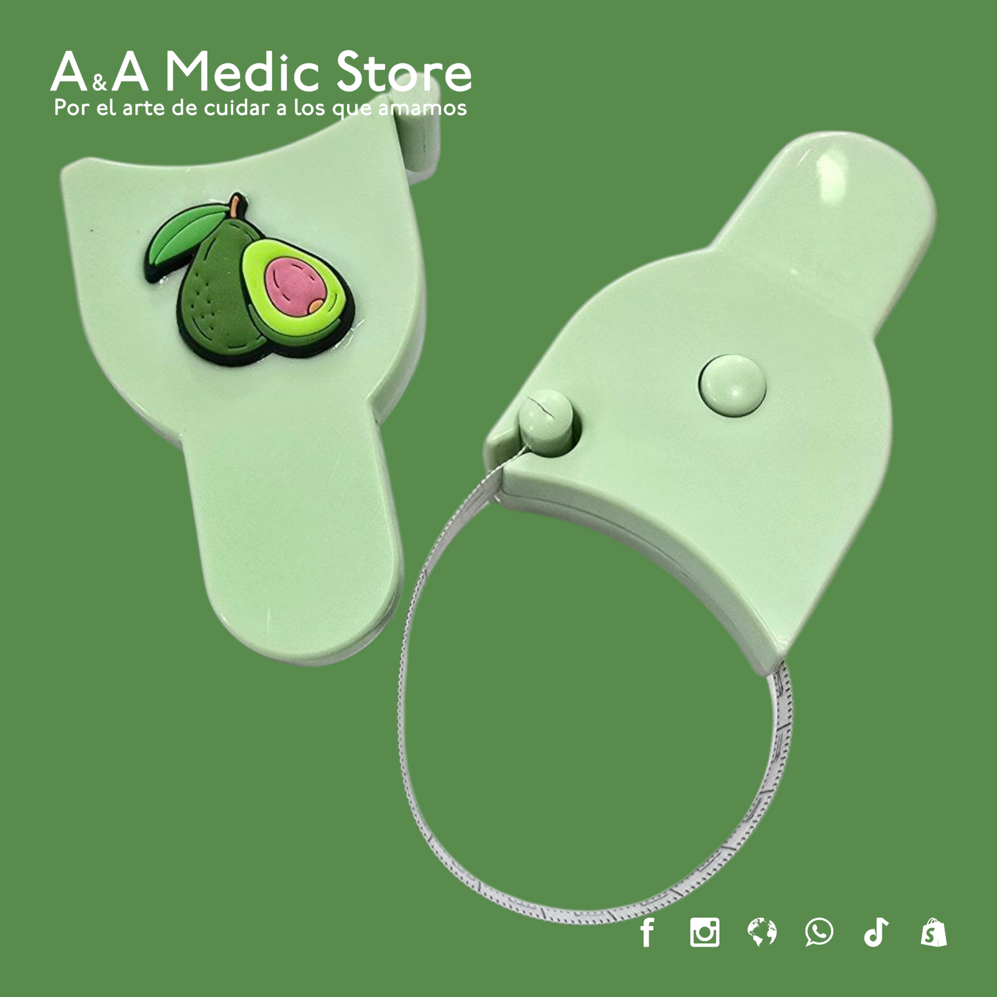 Cinta Métrica con Sujetador | Diseños y Colores Variados | Para Personal de Salud