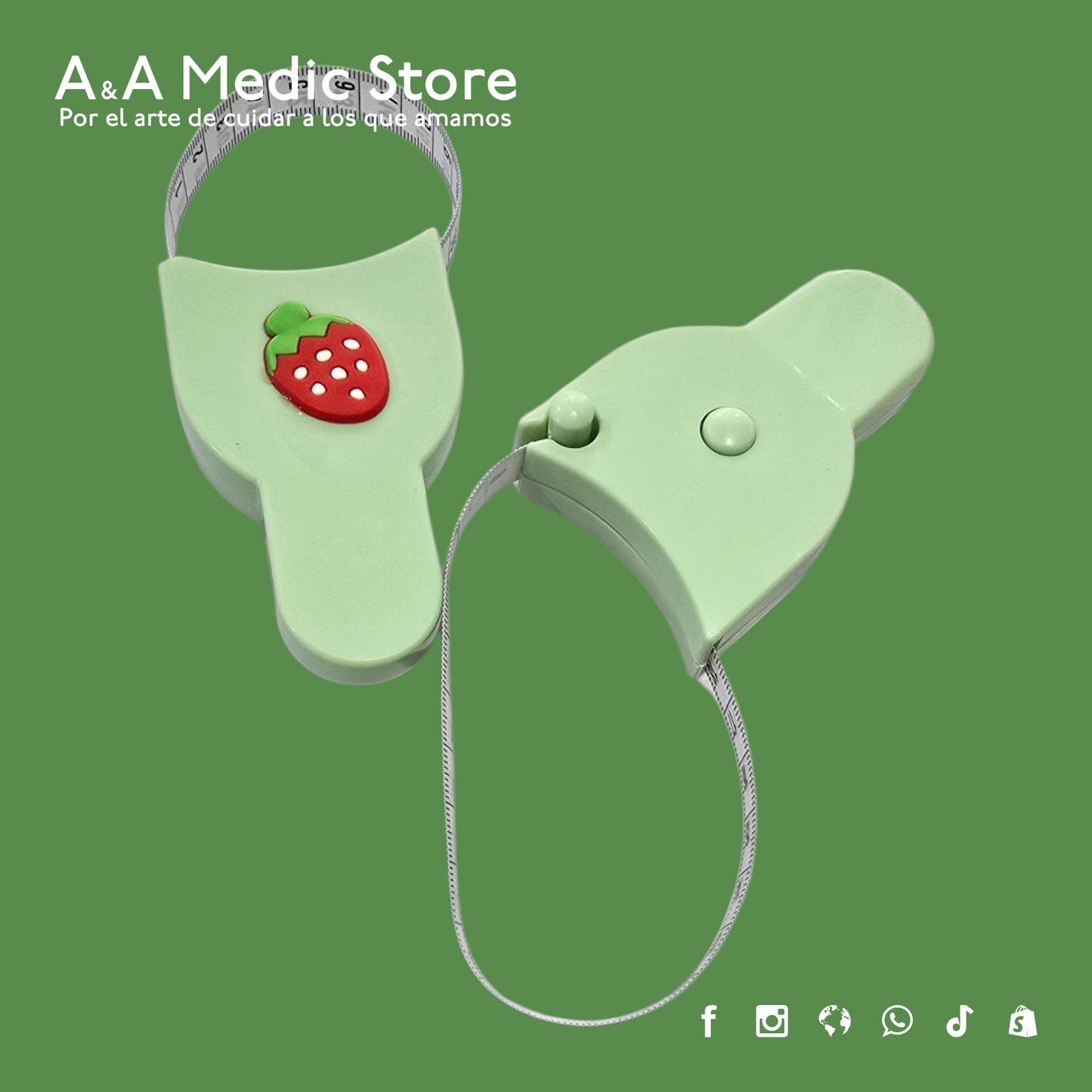 Cinta Métrica con Sujetador | Diseños y Colores Variados | Para Personal de Salud