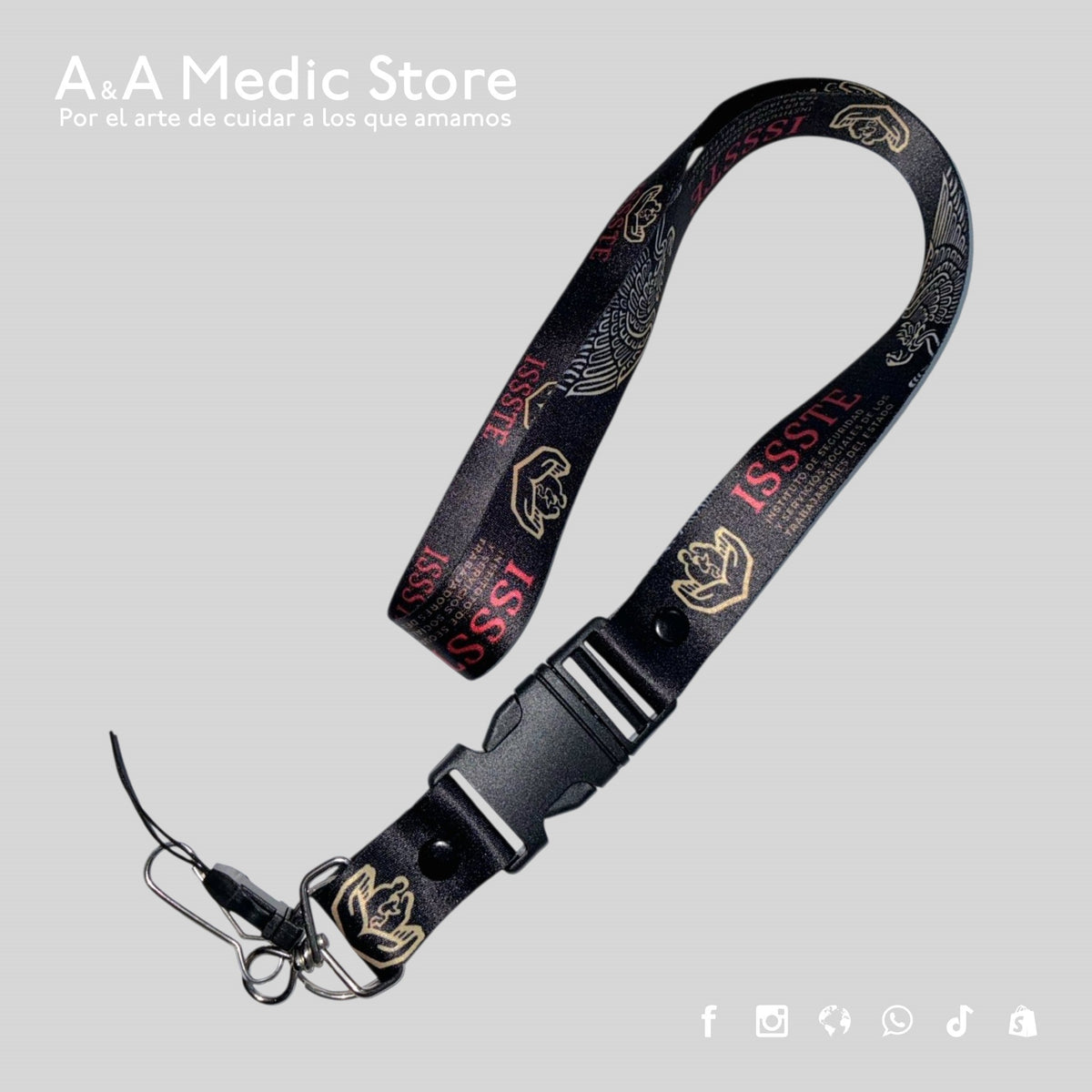 Lanyard ISSSTE - Porta Gafete para Personal Médico y de Salud