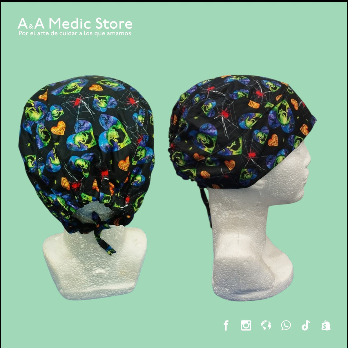 Gorro Quirúrgico Caballero | Día de Muertos y Halloween | Diseños Temáticos