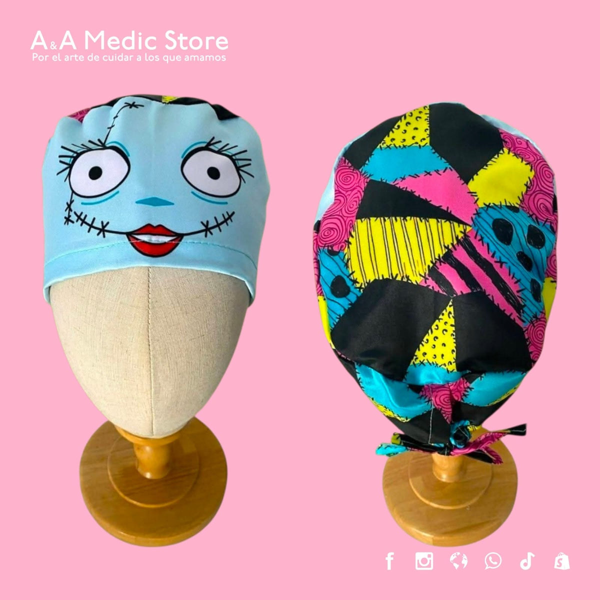 Gorro Quirúrgico Dama | Día de Muertos y Halloween | Diseños Temáticos