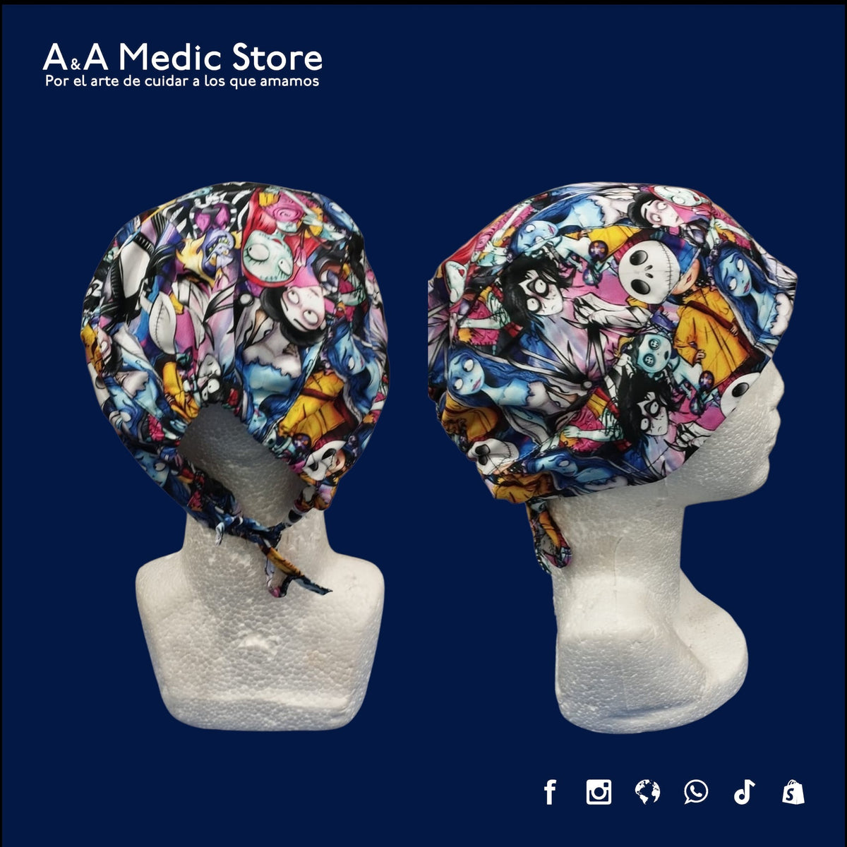 Gorro Quirúrgico Caballero | Día de Muertos y Halloween | Diseños Temáticos