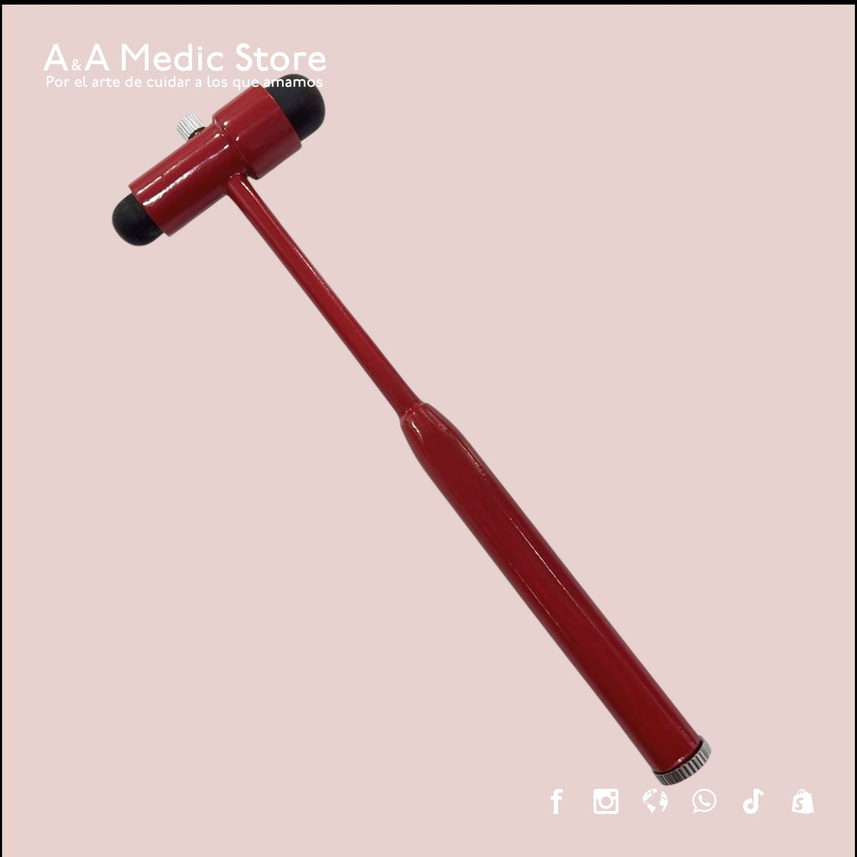 Martillo para Reflejos | Mango Hexagonal | Aguja y Cepillo