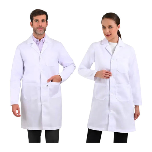 Bata Clínica de Algodón Dama para Médicas, Enfermeras y Estudiantes