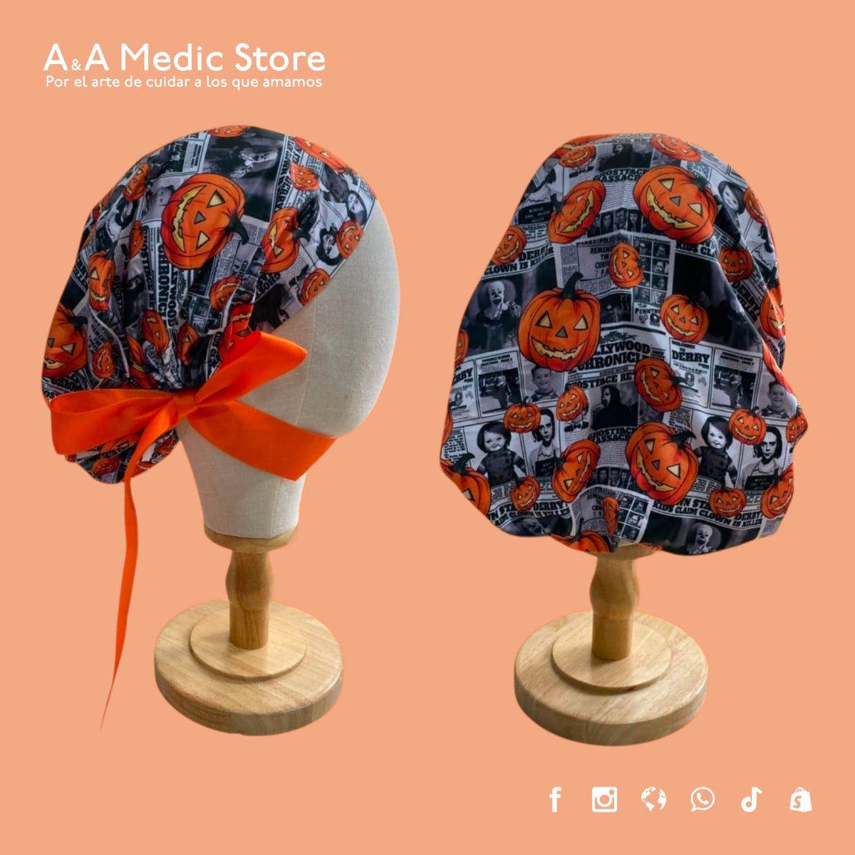 Gorro Quirúrgico Dama | Día de Muertos y Halloween | Diseños Temáticos