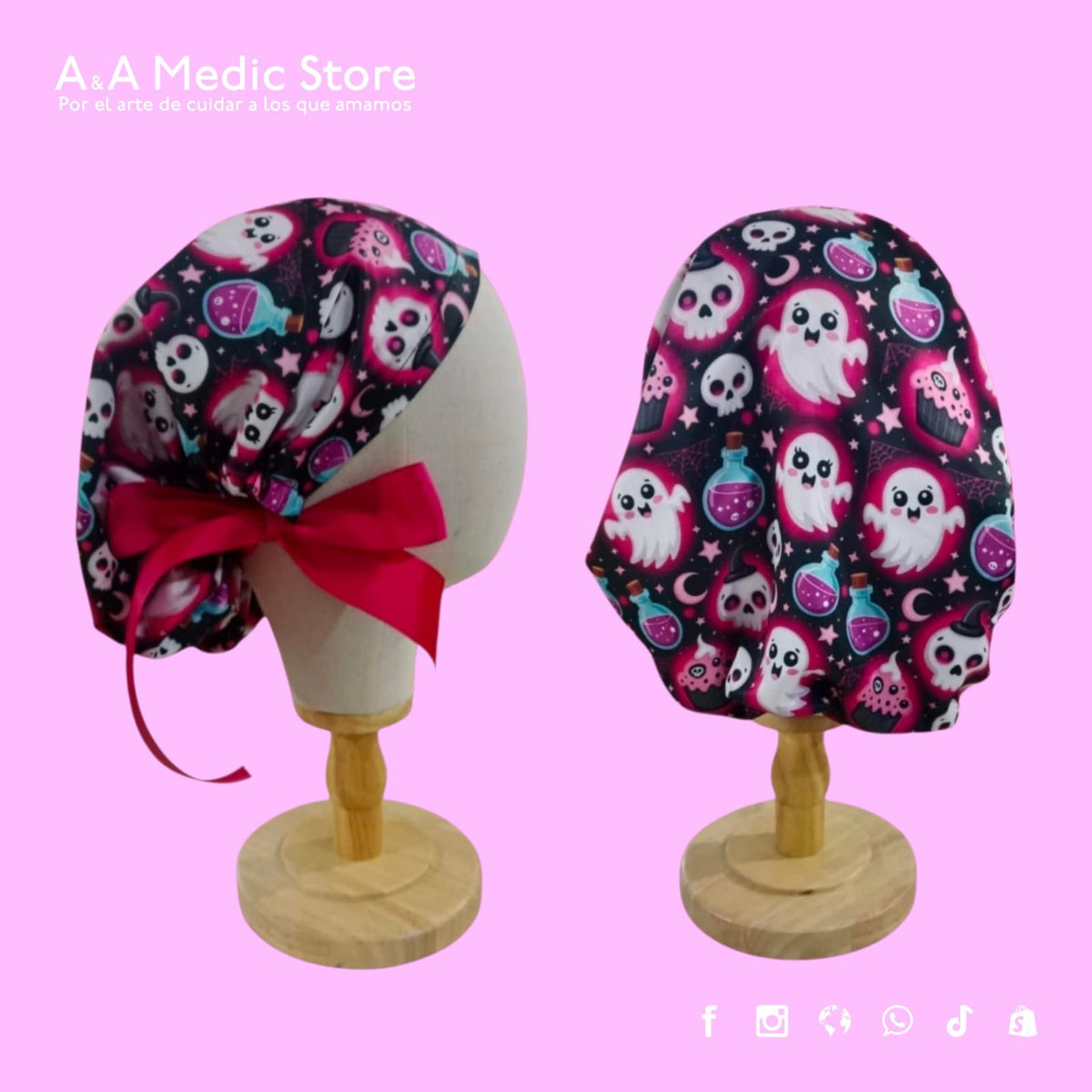 Gorro Quirúrgico Dama | Día de Muertos y Halloween | Diseños Temáticos