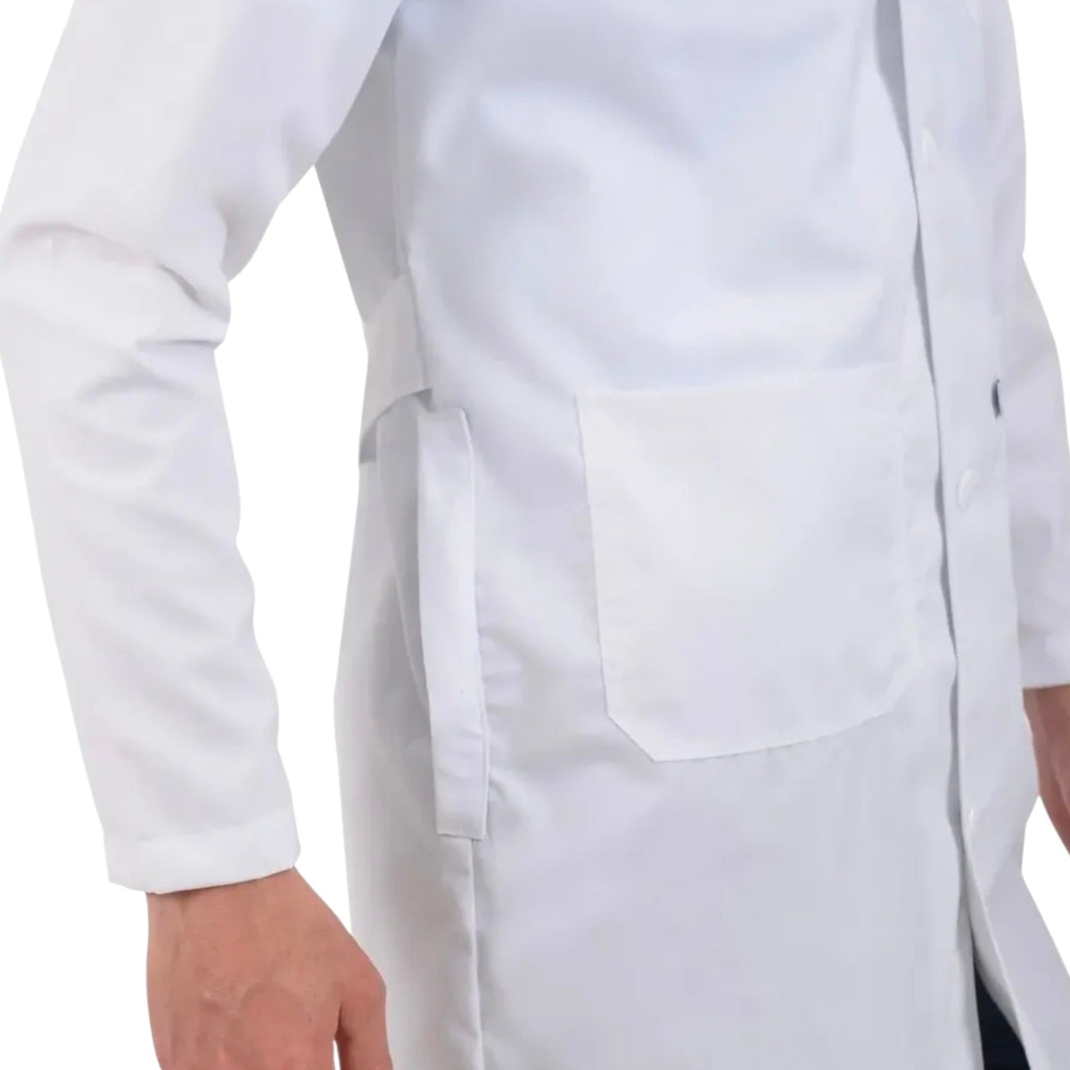Bata Clínica de Algodón Caballero para Médicos, Enfermeras y Estudiantes
