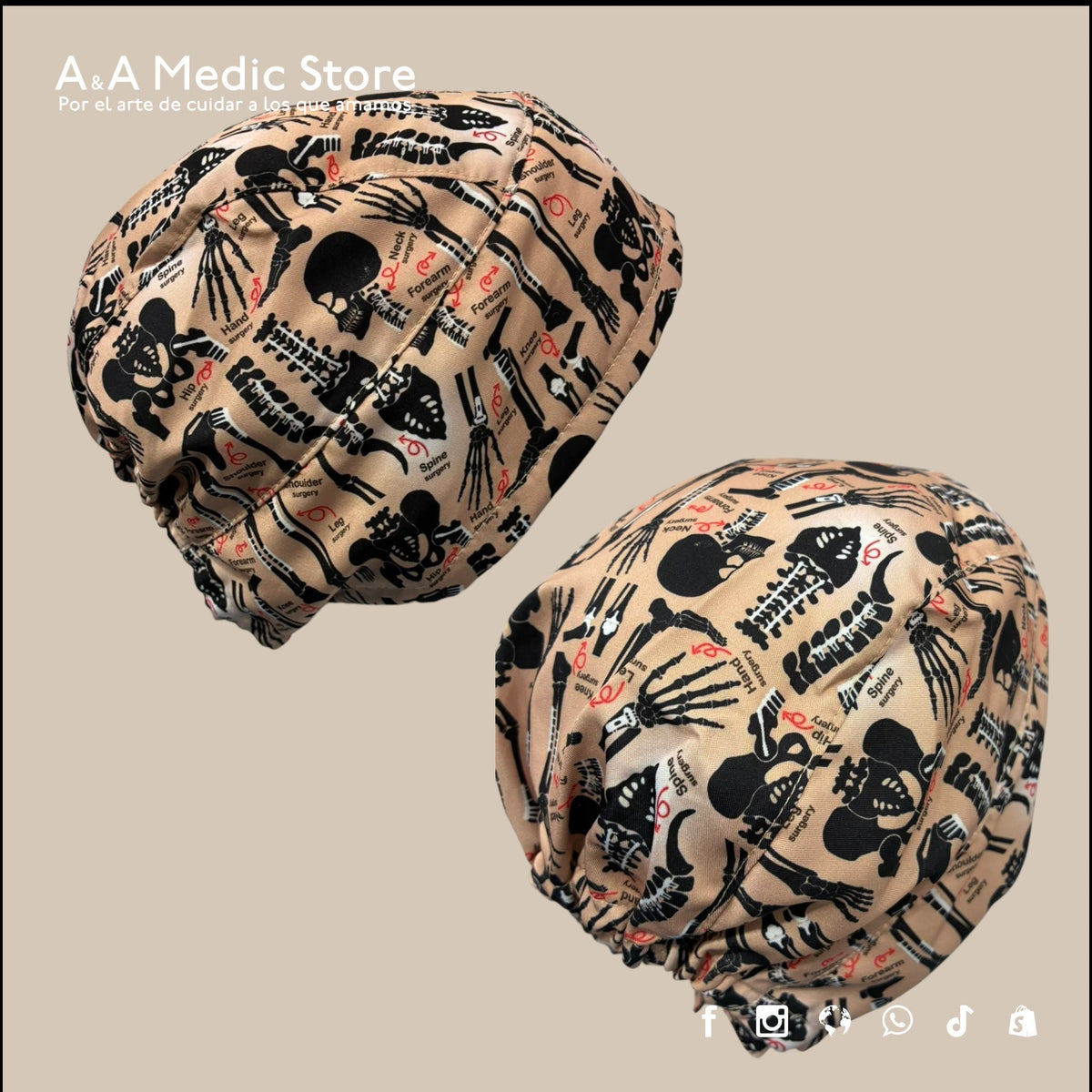 Gorro Quirúrgico Caballero | Estampados y Lisos | Tela Antifluidos