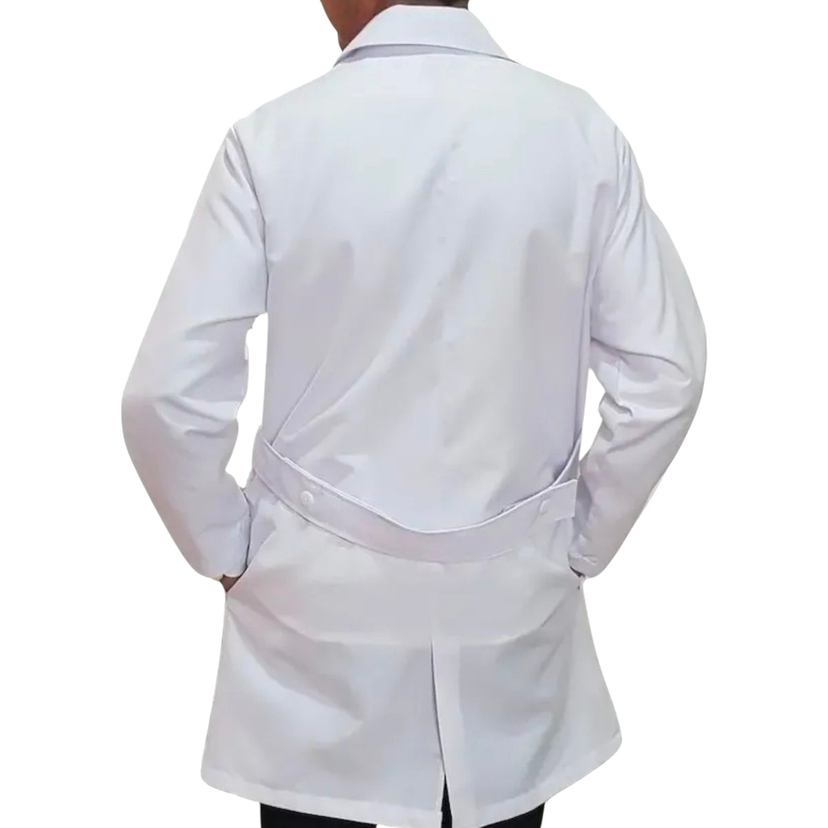 Bata Clínica de Algodón Caballero para Médicos, Enfermeras y Estudiantes