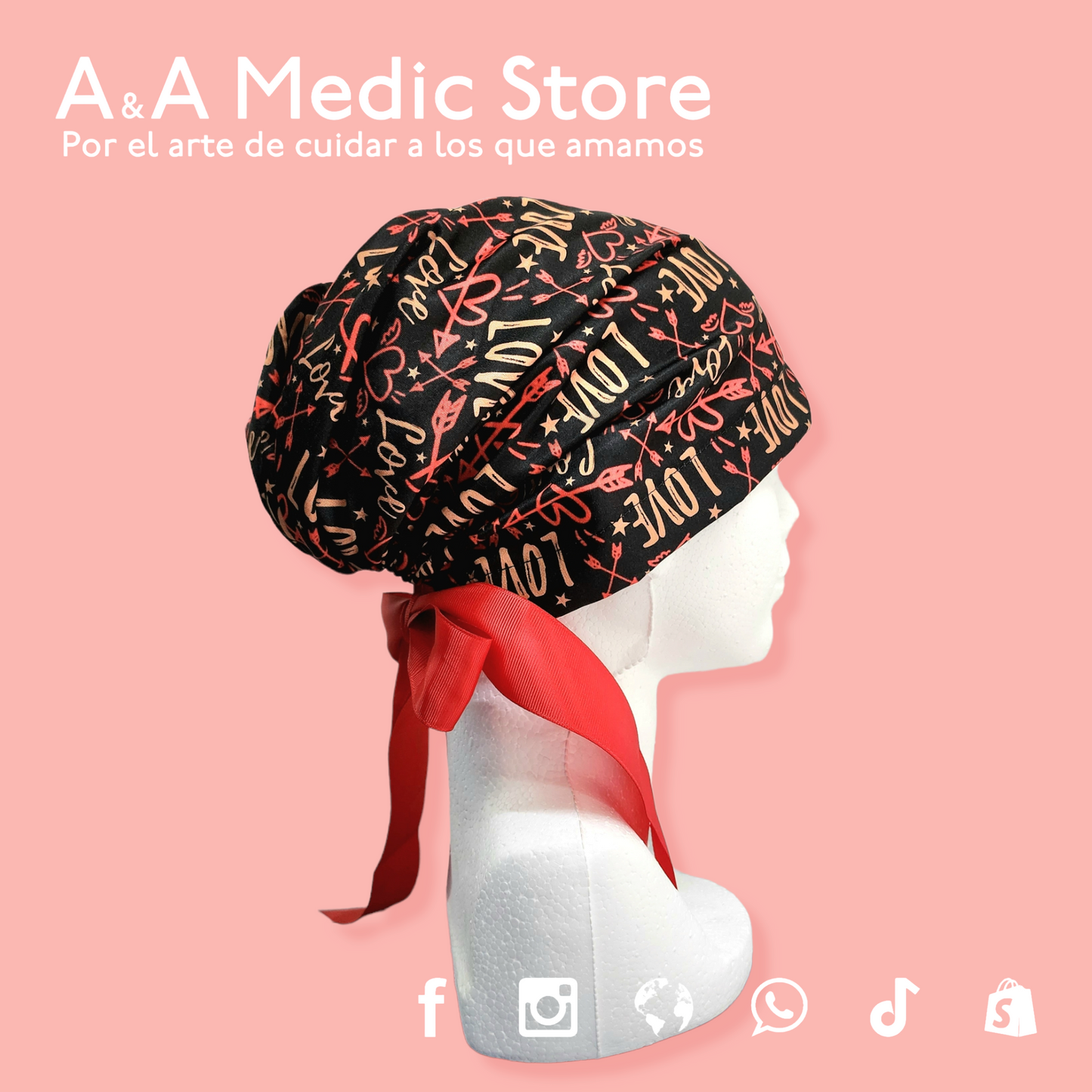 Gorro Quirúrgico Dama | Cofia con Listón para Cabello Largo