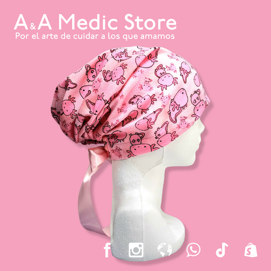Gorro Quirúrgico Dama | Cofia con Listón para Cabello Largo