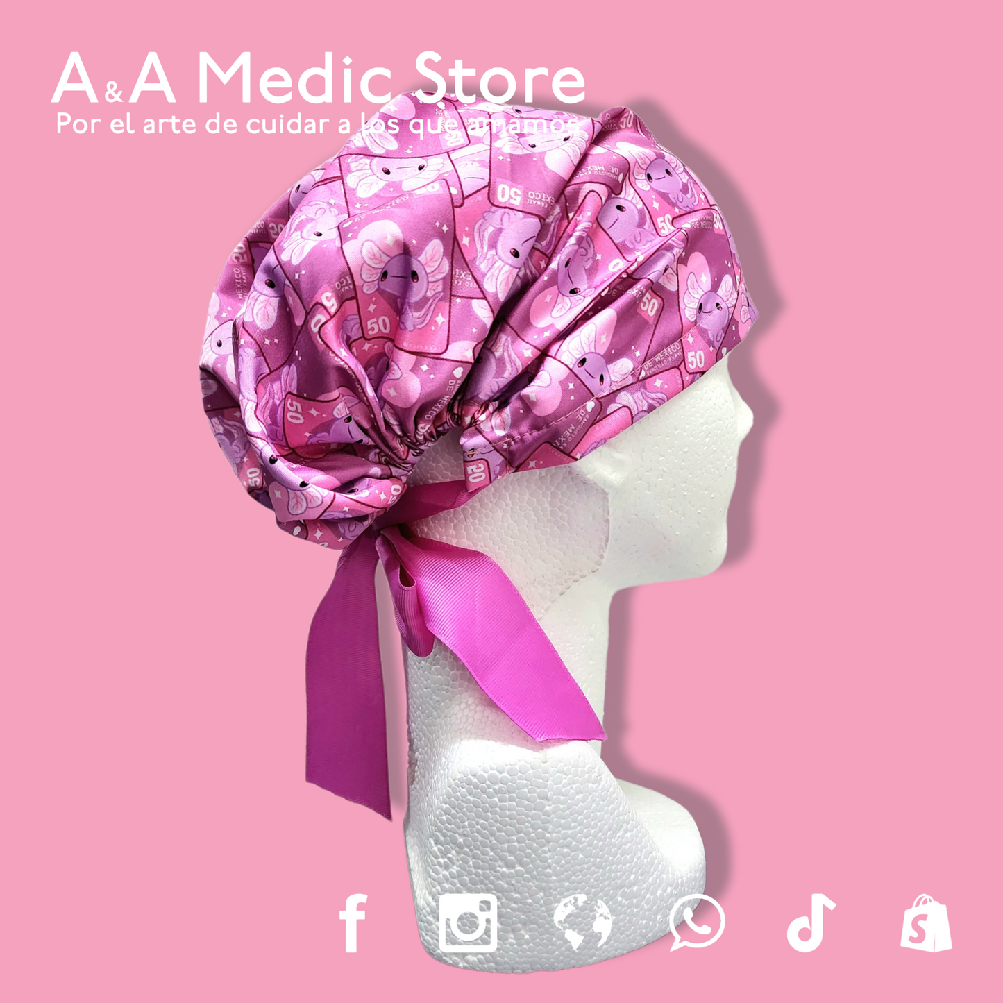 Gorro Quirúrgico Dama | Cofia con Listón para Cabello Largo